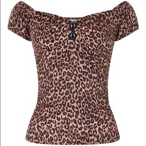 Collectif Leopard Delores Top NWT
